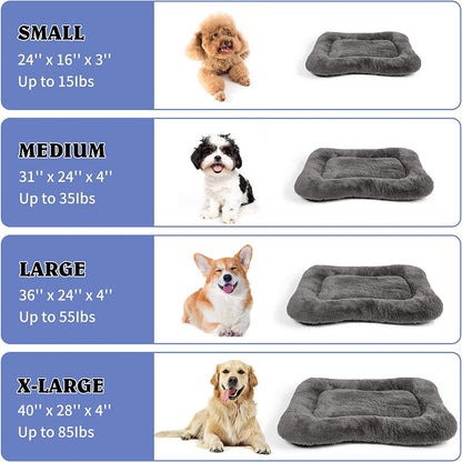 Washable Dog Crate Bed Cushion - Medium Size Dogs, 30 INCH Crate Pad